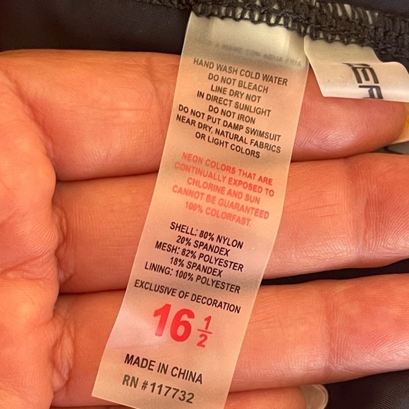 New ZeroXposur Double Strap Swimsuit with Skirt in Regular size 16.5 - Picture 11 of 13